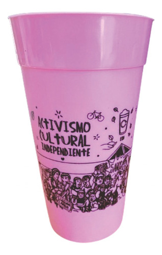 50 Ecovasos Reutilizables 750cc  Personalizados Con Tu Logo