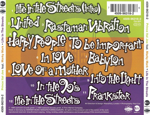 Cd Life In The Streets (prince Ital Joe Feat. Marky Mark) Estándar