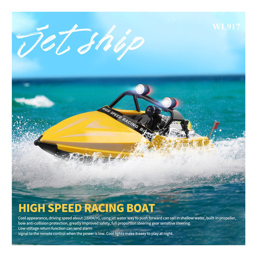 Rc Boat 2,4 Ghz Control Remoto Lancha A Reacción 16 Km/h