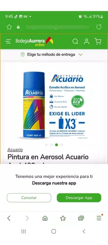 Pintura en Aerosol Acuario Blanco 400 ml