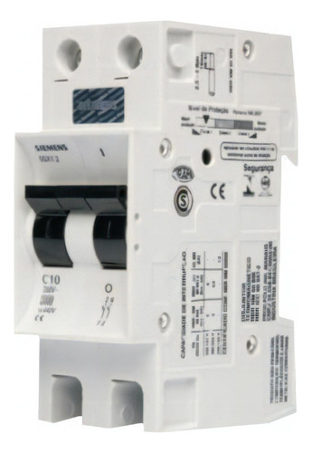 Disjuntor automático miniatura-para trilhos din Siemens 5SX1 263-7