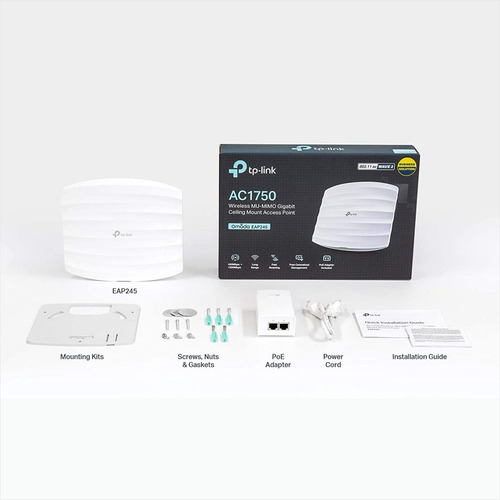 Imagen 6 de 8 de Punto De Acceso Gigabit Wifi Ac1750 / Techo, Tp-link Eap245
