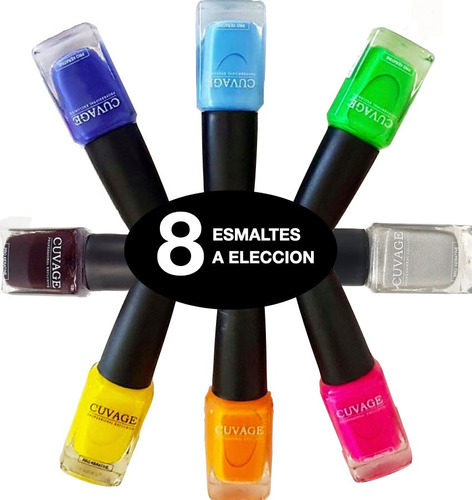 Esmaltes De Uñas Tradicional X 8 S Tacc Cuvage Pro Keratine 