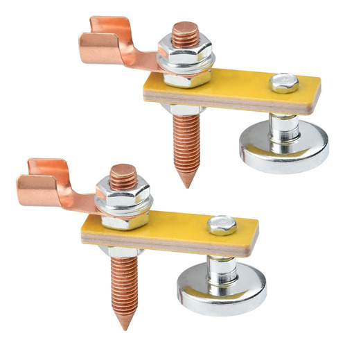Soldadura Soporte De Tierra Abrazadera Magnética 2 Piezas
