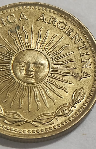 Variante - 1 Peso 1975 - Sol Con Lágrima