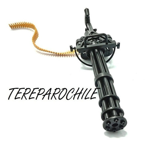 Ametralladora Escala 1/6 M134 Minigun Gatling Us Army Abs