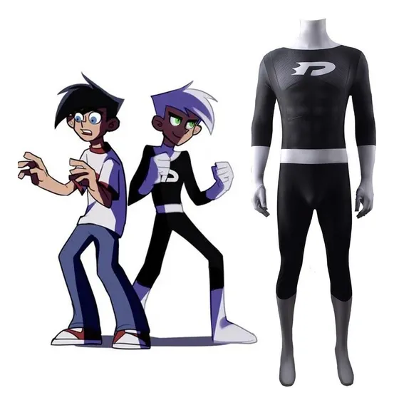 danny phantom y sam disfraz Disfraz De Danny Phantom Cosplay De Daniel Danny Fenton Cosp