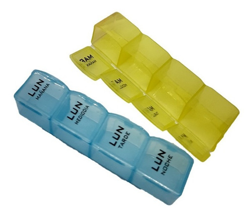 Imagen 4 de 6 de Pastillero Mañana Mediodia Tarde Noche Organizador Full