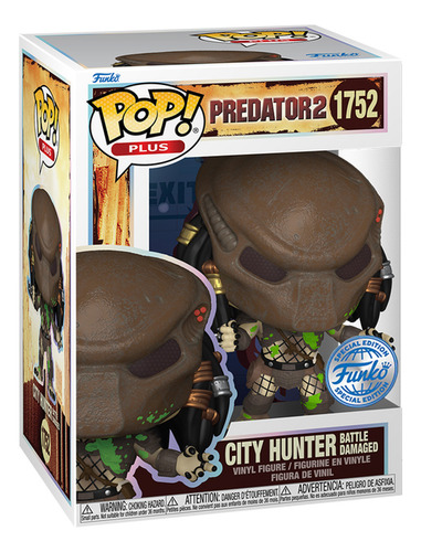 Muñeca Funko Pop Predator 2 City Hunter Battle Damaged 1752