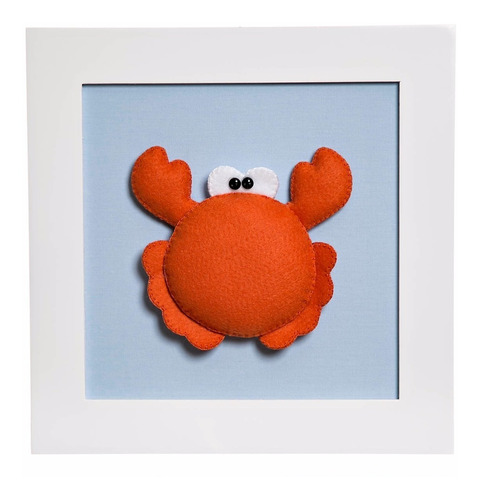 Quadrinho Quadro Fundo Mar Nenê Menino Quarto Bebê Infantil