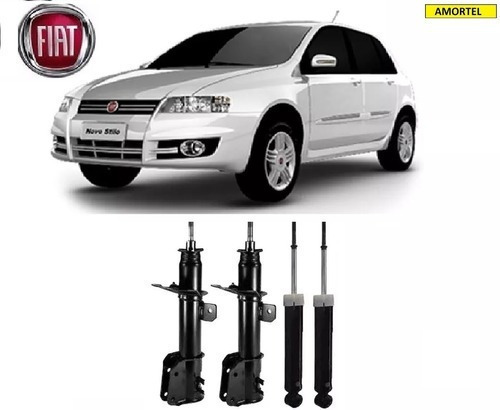 4 Amortecedores Fiat Stilo 1.8 03 04 05 06 07 08 09 10 11 12