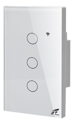 Interruptor Wifi Touch 1 Botão Tuya Alexa Sem Neutro Rf433