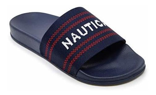 Chanclas - Nautica Athletic Slide, Zapato De Ducha, Sandalia