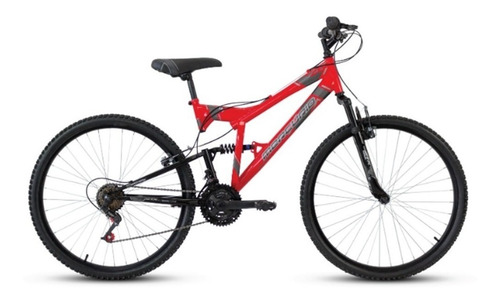Imagen 1 de 1 de Mountain bike Mercurio Doble Suspensión ZTX DH 2020 R26 18v frenos v-brakes color rojo metalizado/negro