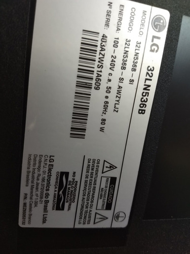 Parea De Alto Falante Tv Led LG Modelo 32ln536b