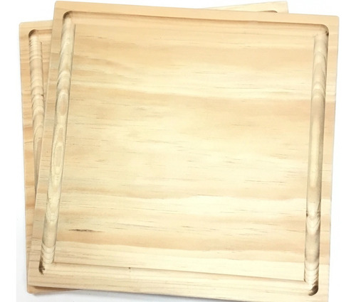 Kit 15 Platos Tabla Para Picar O Servir Carne, Quesos 20x20