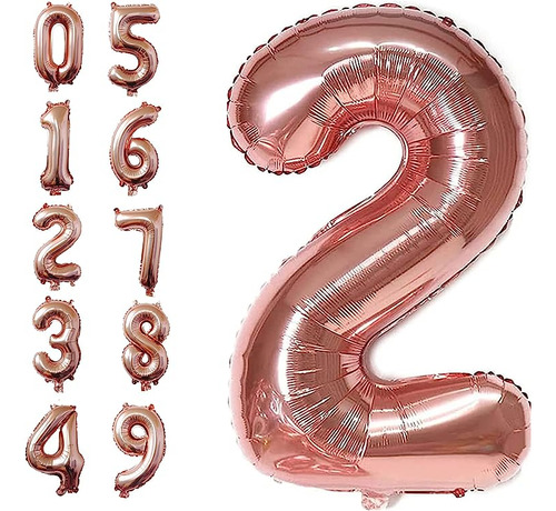 Globos Gigantes 40 Pulgadas Con Numeros Digitales Gigantes P