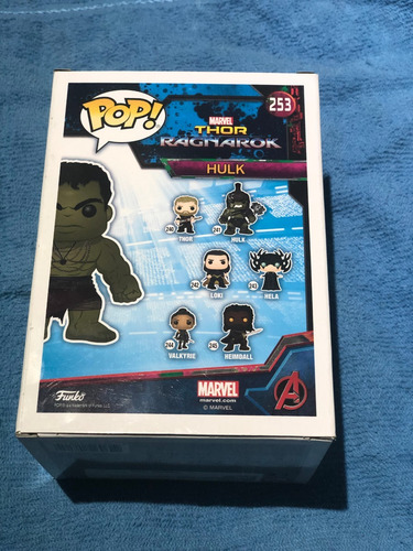 Imagen 5 de 5 de Funko Pop Marvel Hulk Exclusive 2017 Thor Ragnarok Pelicula