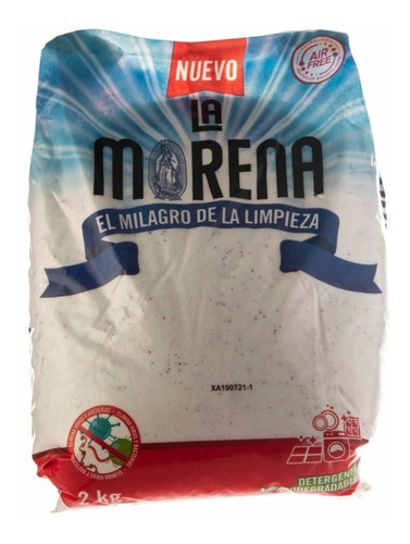 Detergente Polvo Multiusos Biodegradable La Morena 2 Kg
