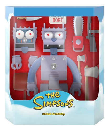 Los Simpsons Scratchy Robot Gato Robot Daly Llega Hoy Flx