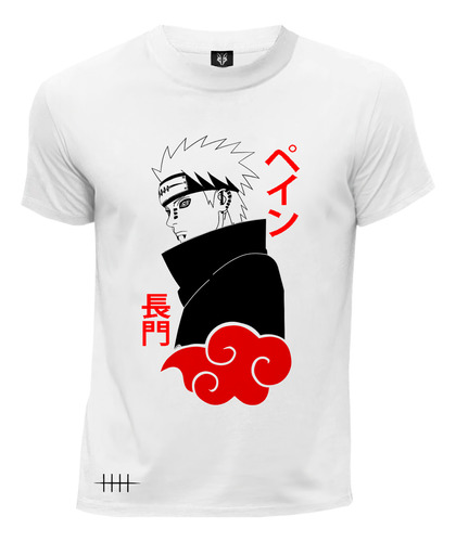 Camiseta Anime Otaku Naruto Akatsuki Pain Yahiko Nagato