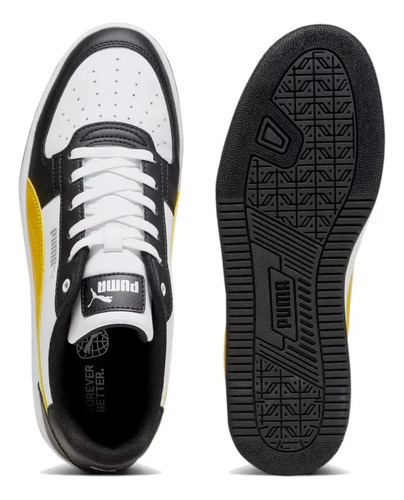 Tenis Puma Caven 2.0 Blanco Amarillo Hombre Y