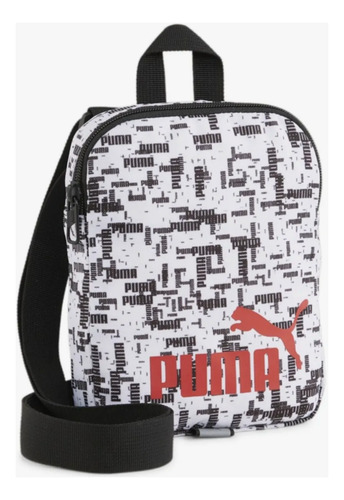 Crossbody Mariconera Puma Phase Aop Portable Blanco Puma Negro Negro