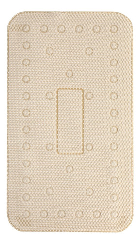 Tapete De Baño Regadera Antiderrapante Espuma Beige 70x40 Cm Beige