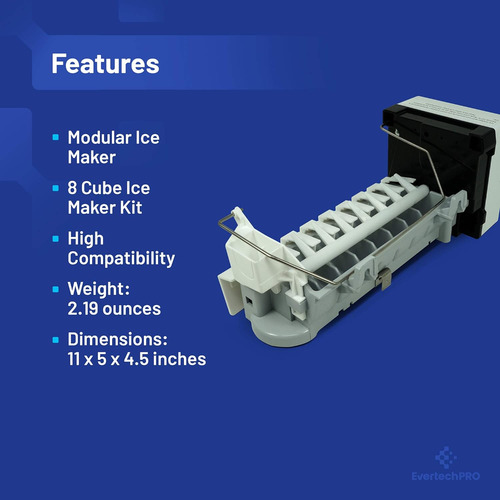 Evertechpro 4317943 Reemplazo Del Kit De Icemaker Whirlpool