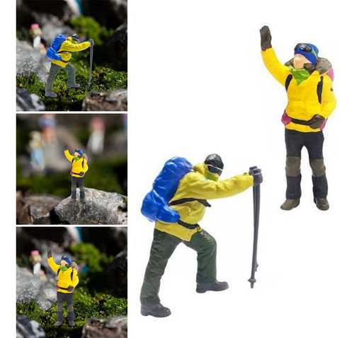 2 Figuras De Resina 1/64 Escalando Pessoas Para Projetos De