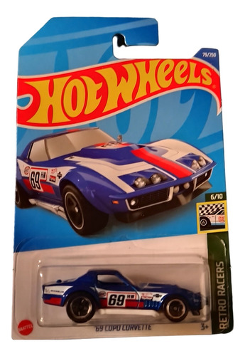 Hot Wheels 69 Copo Corvette Azul