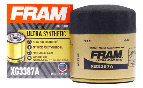 Filtro Aceite Fram Xg3387a Gmc S15 1983 1984 1985 1986 1987