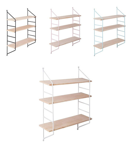 Estantes De Pared 3 Capas Flotante De Armario De Rack