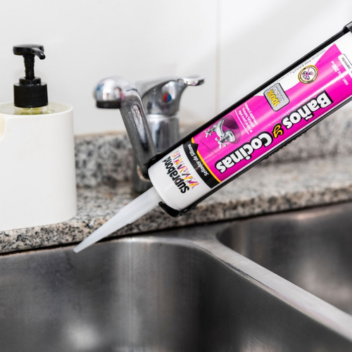 Sellador Suprabond Blanco Baño, Bañera, Bacha Y Mampara