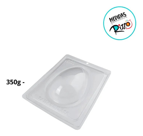 Forma De Acetato Ovo Liso 350g - R10588 - 1 Unidade Cor Transparente
