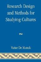 Libro Research Design And Methods For Studying Cultures -...