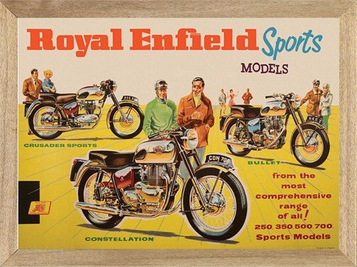 Royal Enfield Sports, Cuadro, Poster, Publicidad      B298