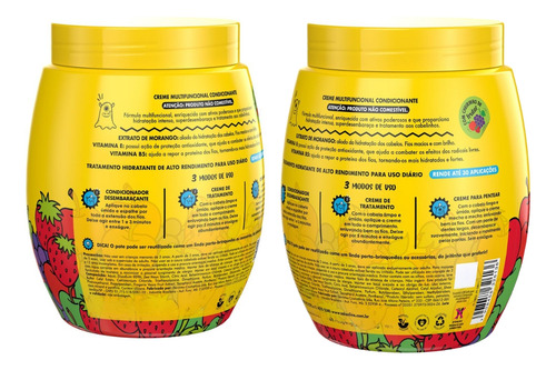 Kit Shampoo Condicionador E Creme Pentear Hidra Salon Line