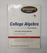 Comprar College Algebra 3 Edition Libro De Álgebra En Inglés