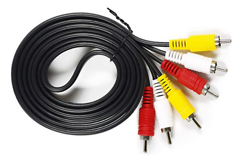 Cable Audio Video 3 Colores Rca-rca Macho Macho 1,5 Metros