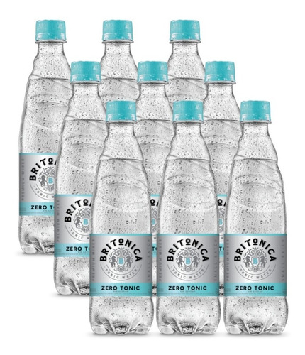 Imagen 1 de 6 de Agua Tonica Sin Azucar Britonica Pack X9 Botellas 500ml