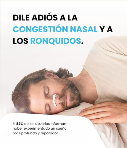Tiras Nasales Antirronquidos Dilatadores Nasales Magnéticos Diseño Innovador Para Mejorar La Respiración OXYGLOW Pack 30