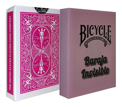 Baraja Invisible Bicycle Rosa Para Magia. Baraja Trucada