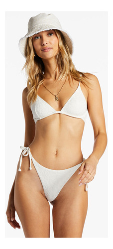 Bikini Bottom Billabong Sun Trip Tiki Tie Side Tanga Blanco