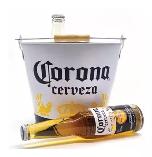 Frapera De Hielo Cerveza Corona Balde De Metal C Destapador