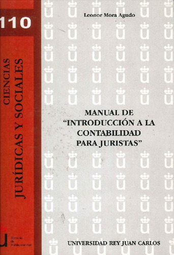 Libro Manual De Introducción A La Contabilidad Para Juristas