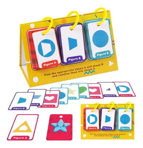 180 Tarjetas Educativas Para Niños De 3 A 6 Años: Letras, Formas, Animales Y Más, Con Rotuladores Borrables