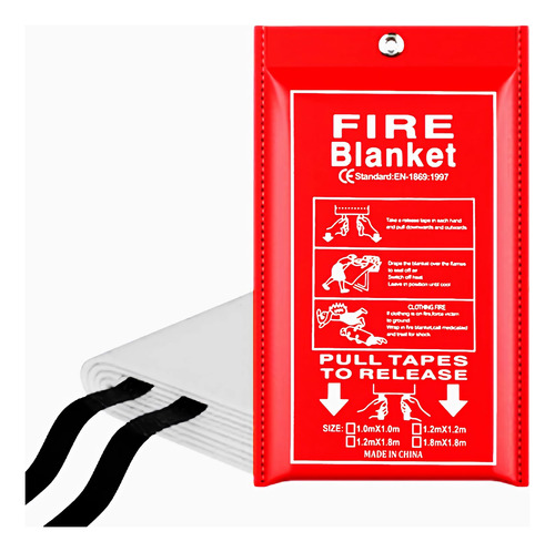 Ilifetech Manta De Fuego Para El Hogar, 1 Paquete De Mantas