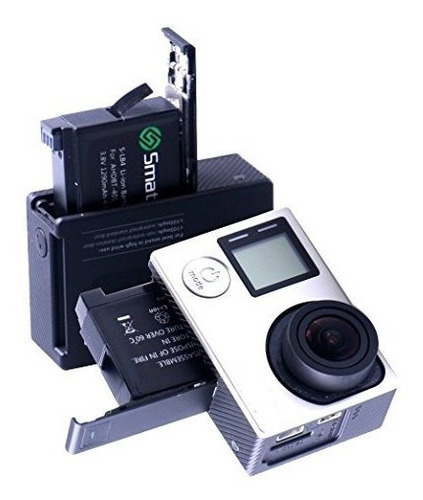 Bateria Para Camara Smatree 3 Unidades Para Gopro Hero 4