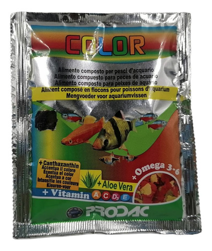 Prodac Alimento Color 4g Acuario Peces Pecera